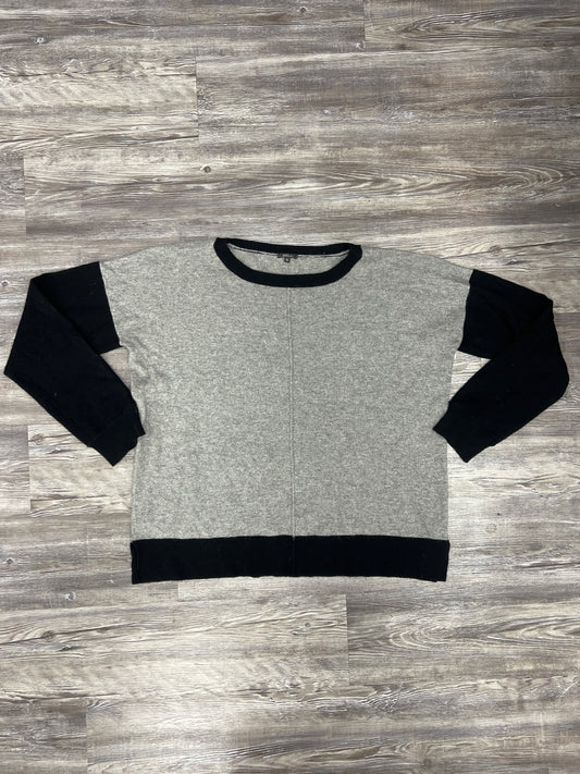 Sweater Cashmere By Cmc In Black & Grey, Size: Xl