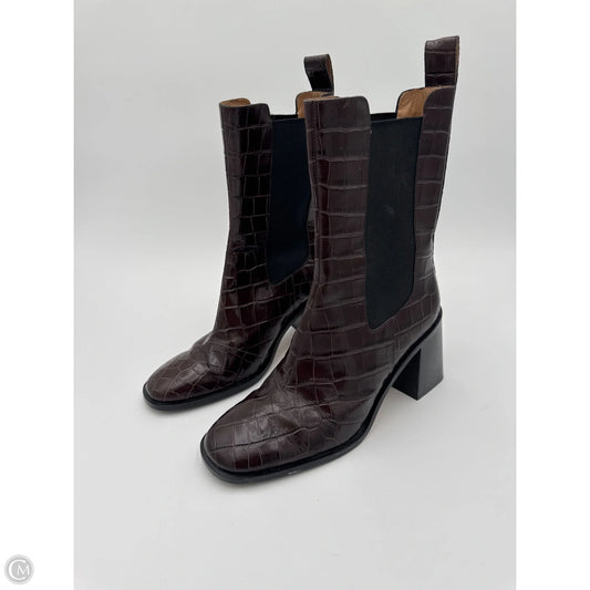 Boots Ankle Heels By & Other Stories In Brown, Size: 9
