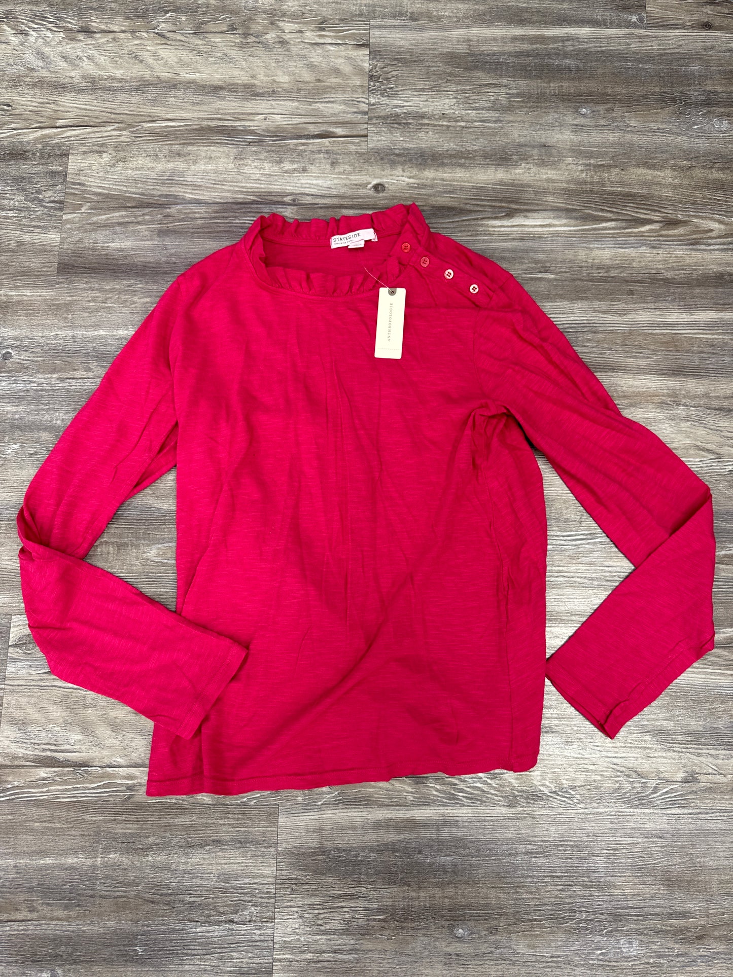 Top Long Sleeve By Stateside In Pink, Size: M