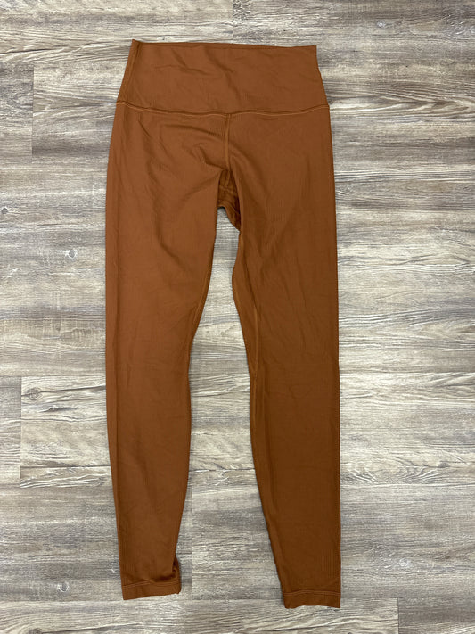 Athletic Leggings By Lululemon In Brown, Size: 8