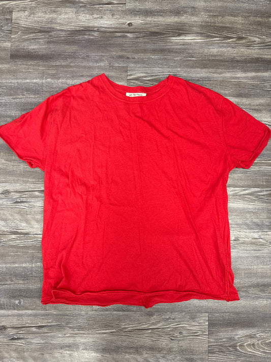 Top Short Sleeve By We The Free In Red, Size: Xs