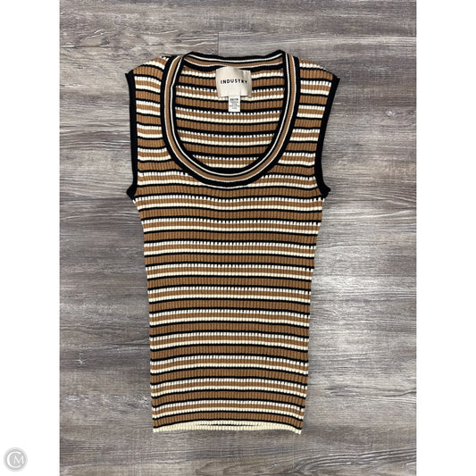 Top Sleeveless By Industry In Striped Pattern, Size: Xs