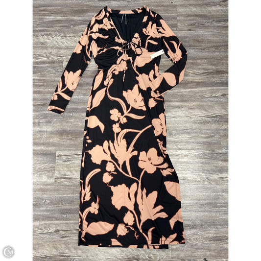 Dress Casual Maxi By Anthropologie In Black & Brown, Size: M