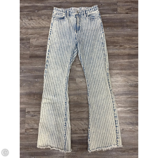 Jeans Flared By Kancan In Blue Denim, Size: 4