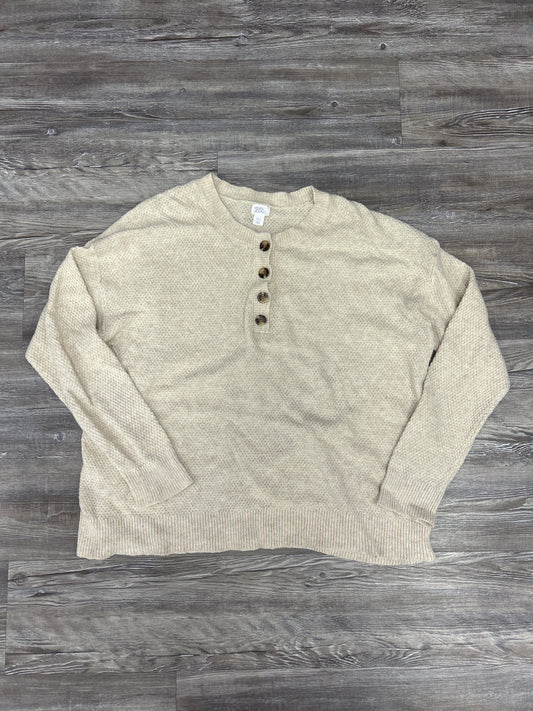 Sweater By Stars Above In Cream, Size: Xxl