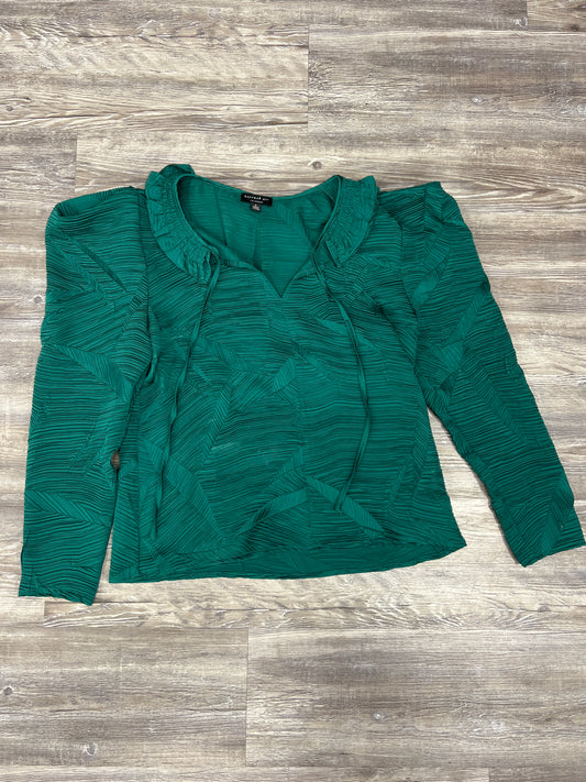 Green Top Long Sleeve Current Air, Size S