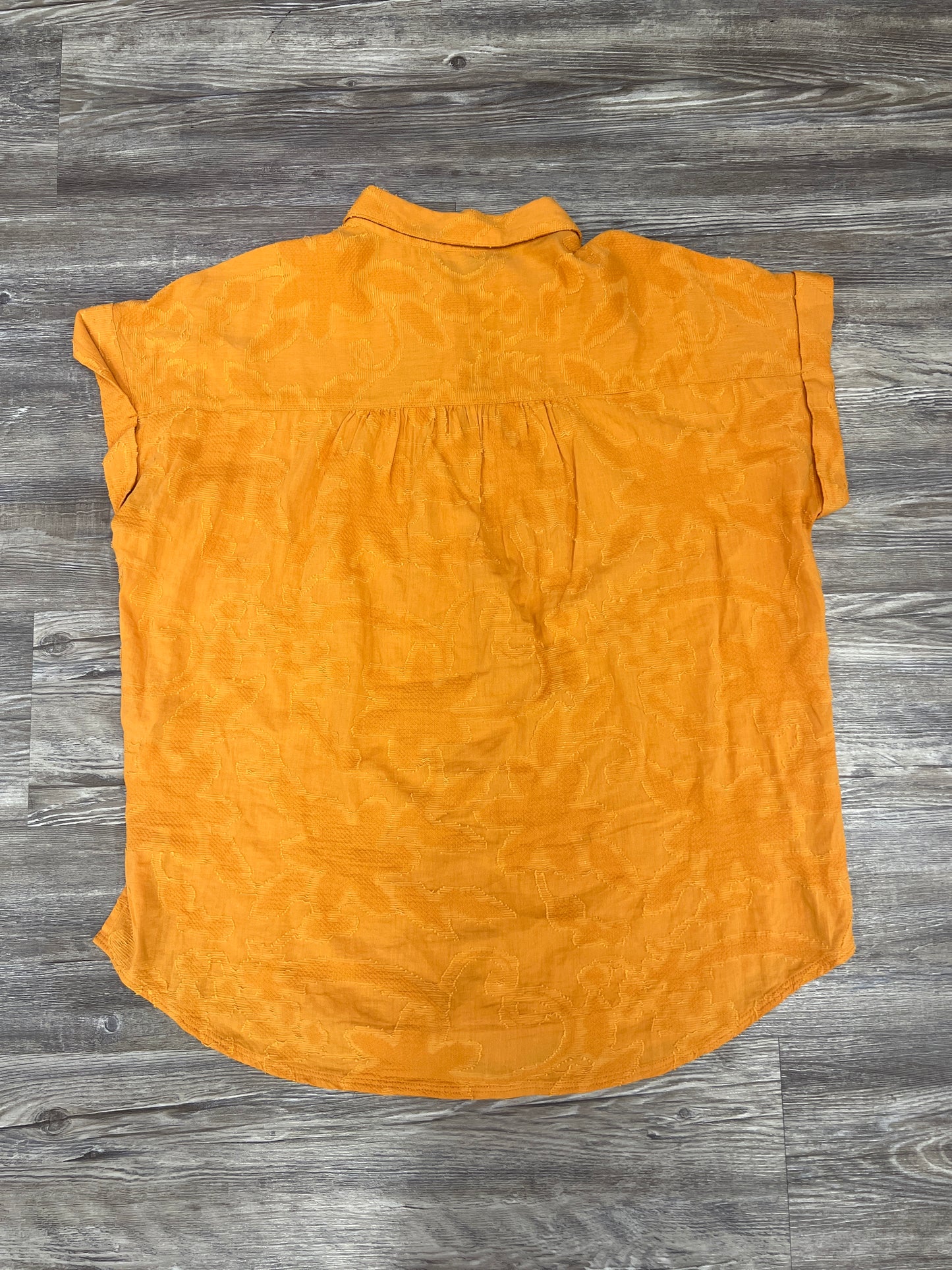 Top Short Sleeve By Splendid In Orange, Size: M