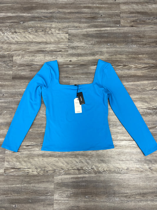 Top Long Sleeve By Express In Blue, Size: M