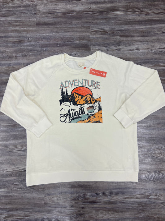 Sweatshirt Crewneck By Thread And Supply In Cream, Size: Xl