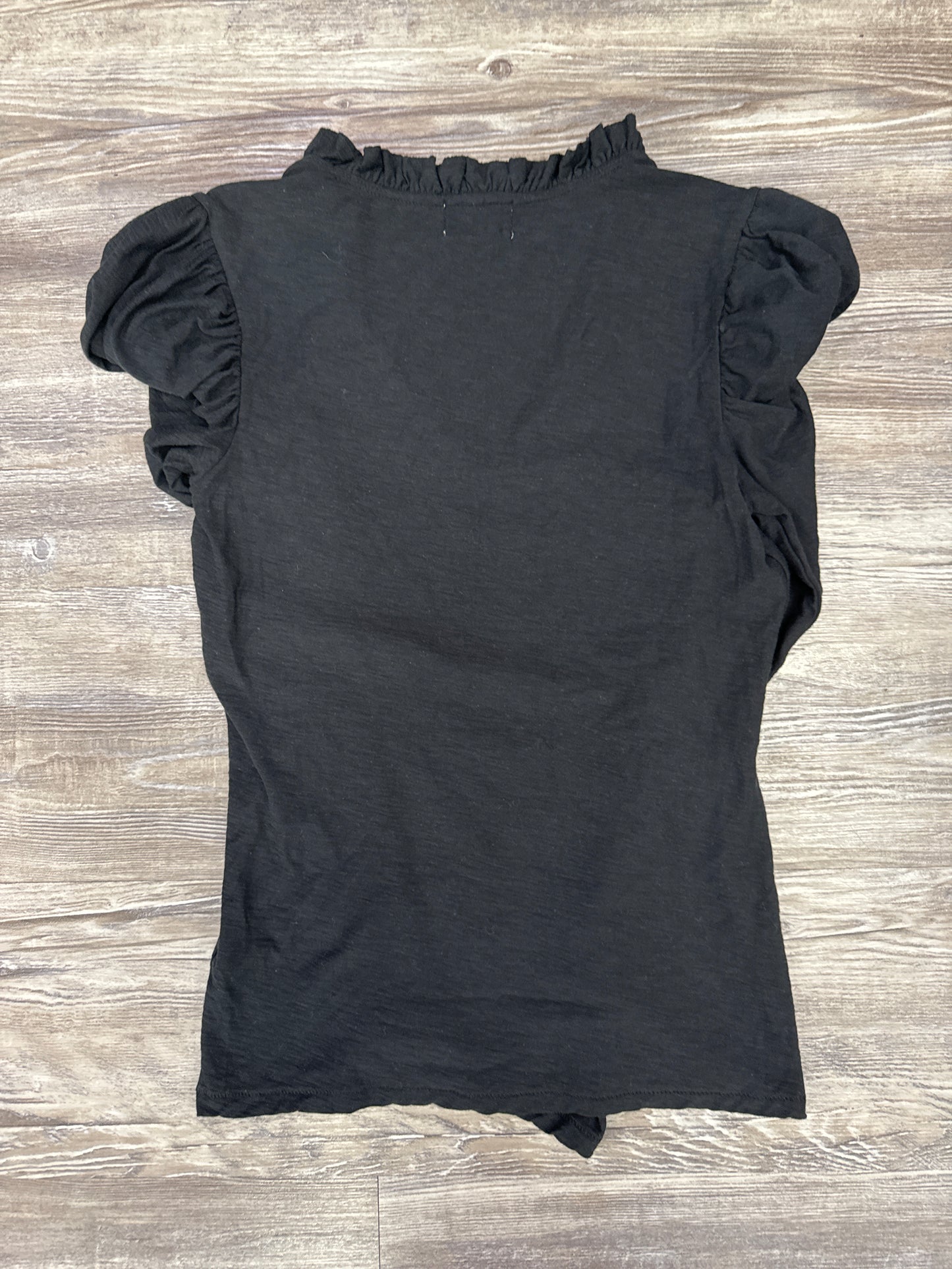 Top Long Sleeve By Nation In Black, Size: Xs