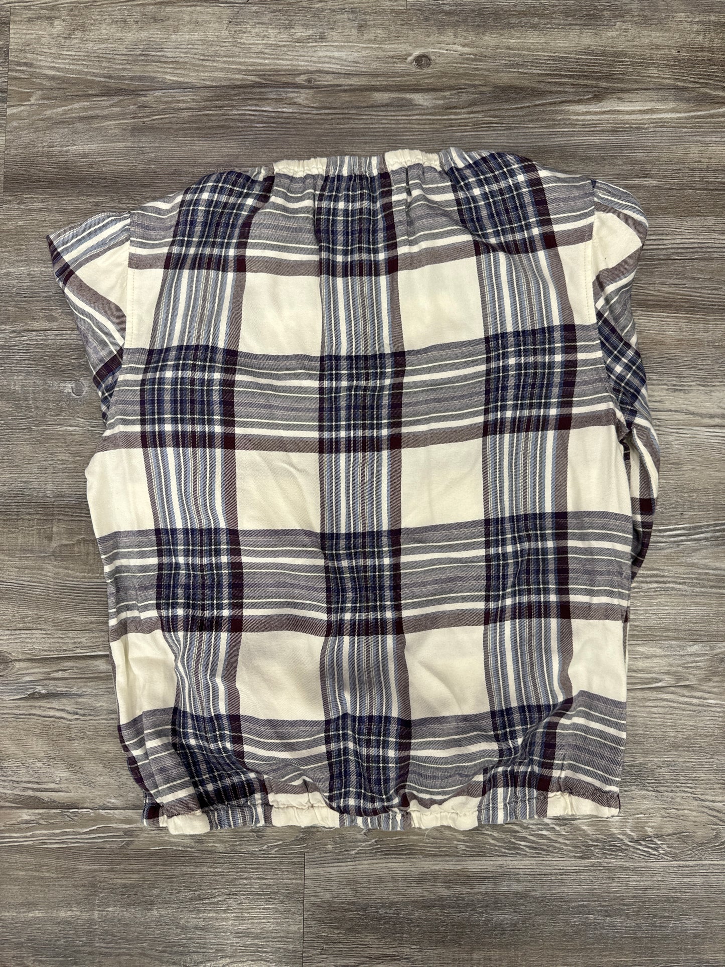 Top Long Sleeve By Cloth & Stone In Plaid Pattern, Size: Xs