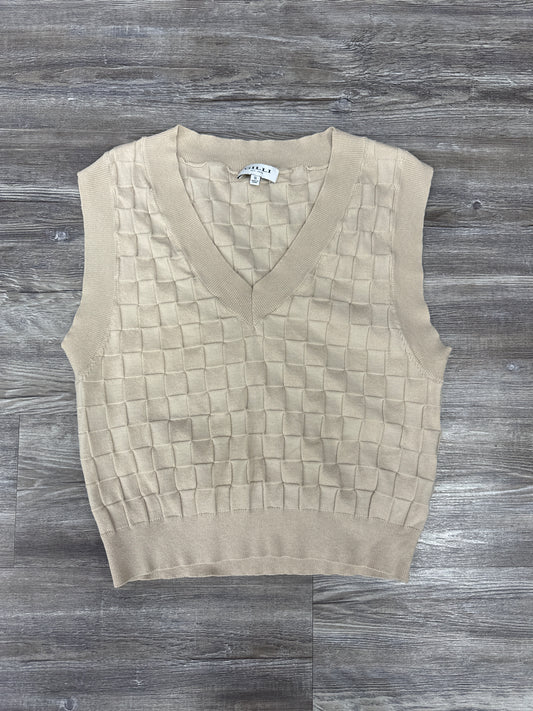 Sweater Short Sleeve By Gilli In Cream, Size: S