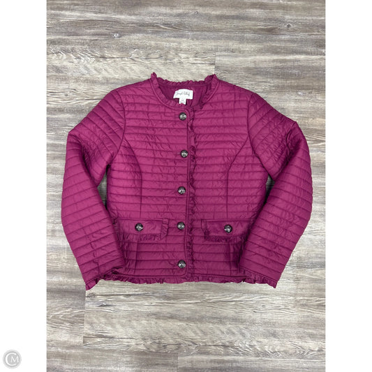 Coat Puffer & Quilted By Joseph Ribkoff In Purple, Size: M