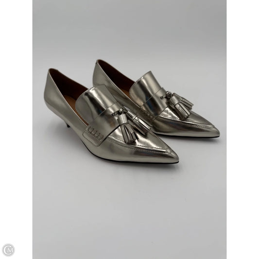 Shoes Designer By Coach In Silver, Size: 8