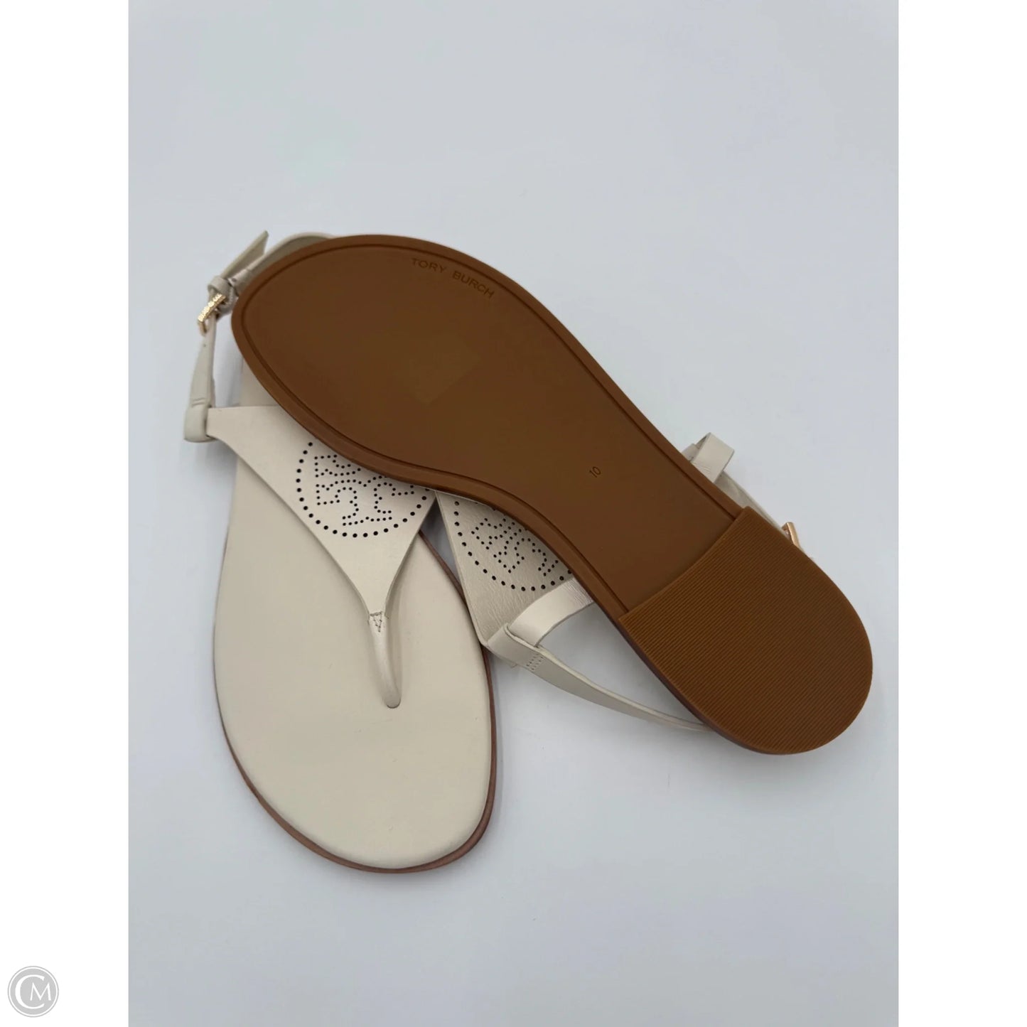 Sandals Designer By Tory Burch In White, Size: 10