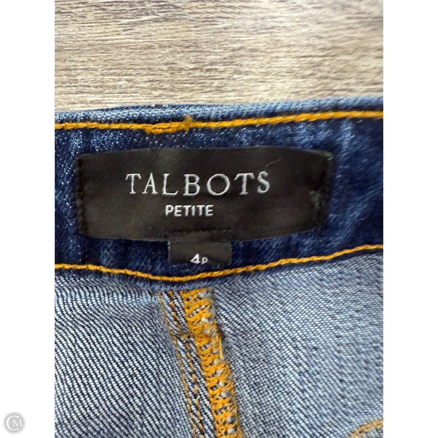 Skirt Mini & Short By Talbots In Blue Denim, Size: 4p
