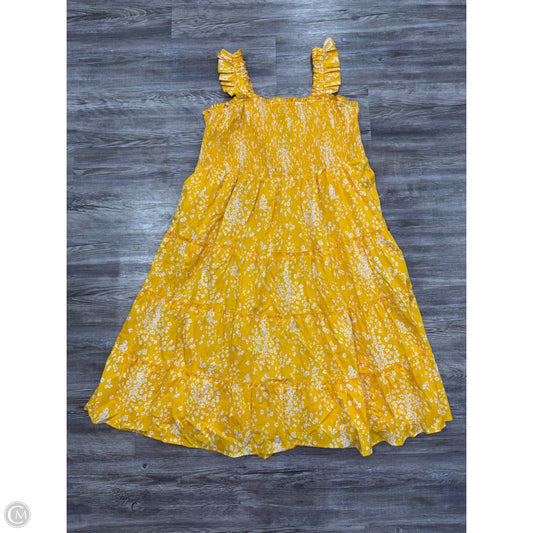 Dress Casual Maxi By Torrid In Yellow, Size: 3x