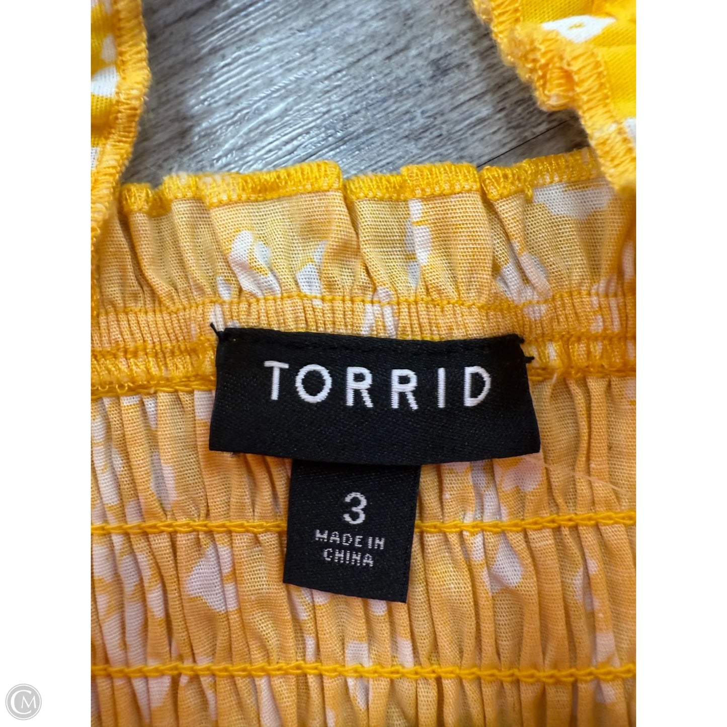 Dress Casual Maxi By Torrid In Yellow, Size: 3x