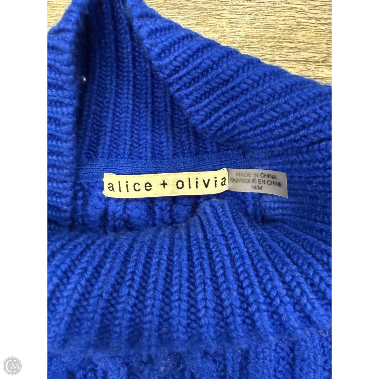 Sweater Designer By Alice + Olivia In Blue, Size: M