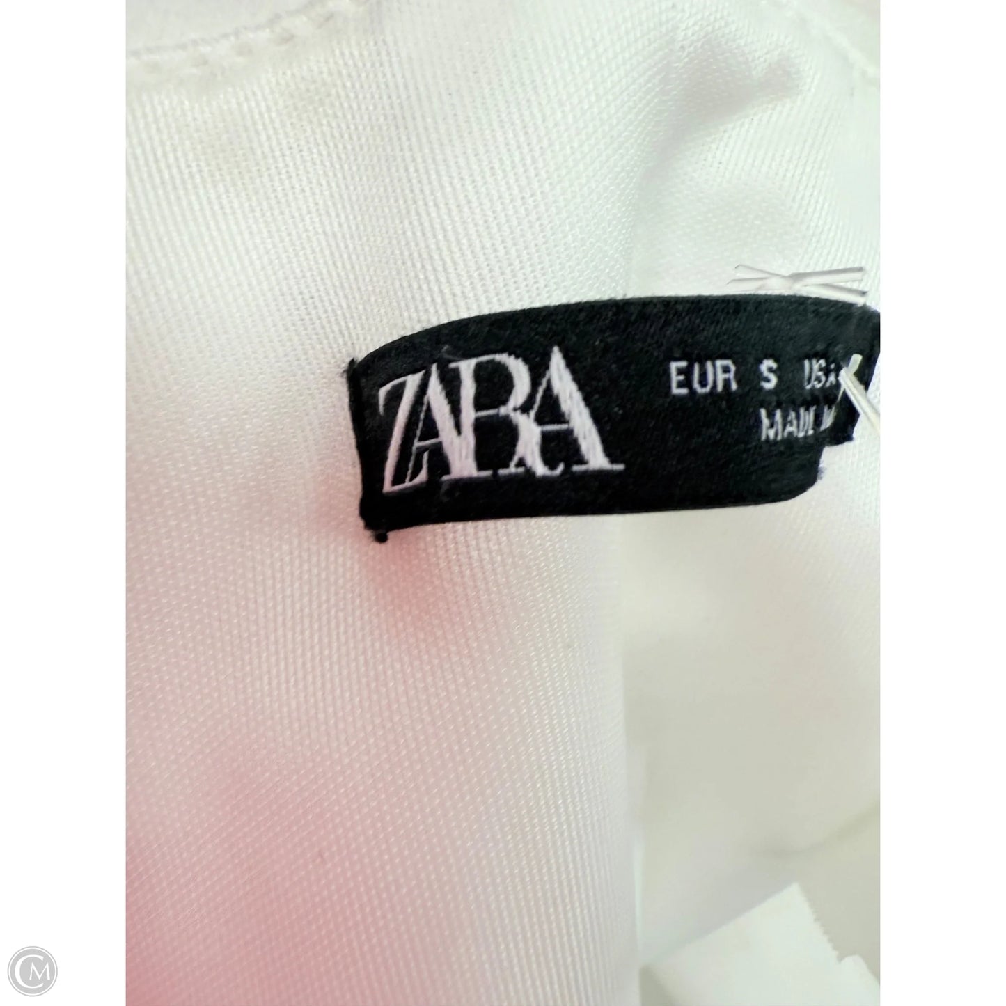 Top Sleeveless By Zara In White, Size: L
