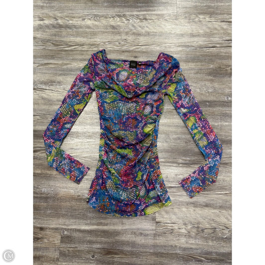 Top Long Sleeve By Black In Multi-colored, Size: Xxs