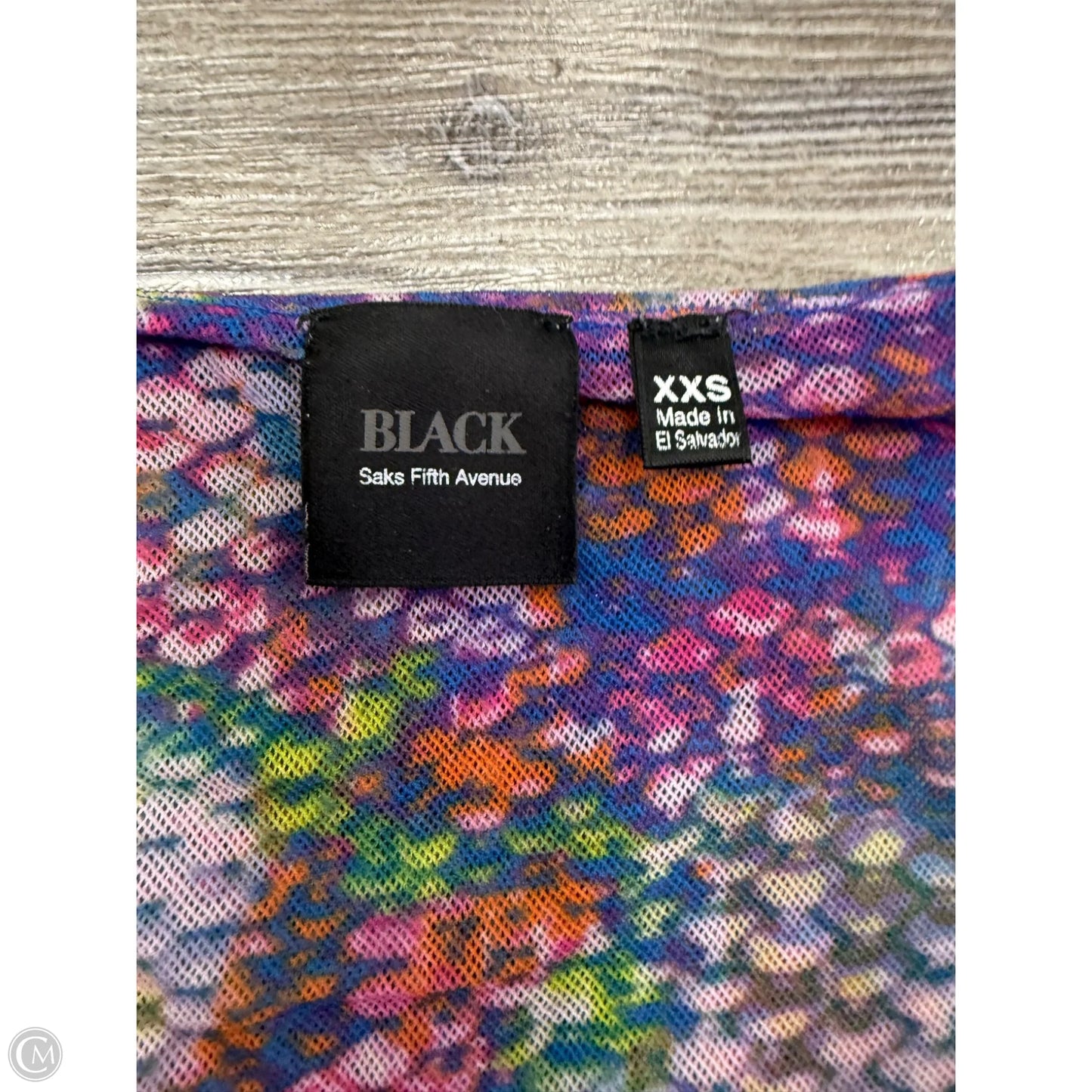 Top Long Sleeve By Black In Multi-colored, Size: Xxs