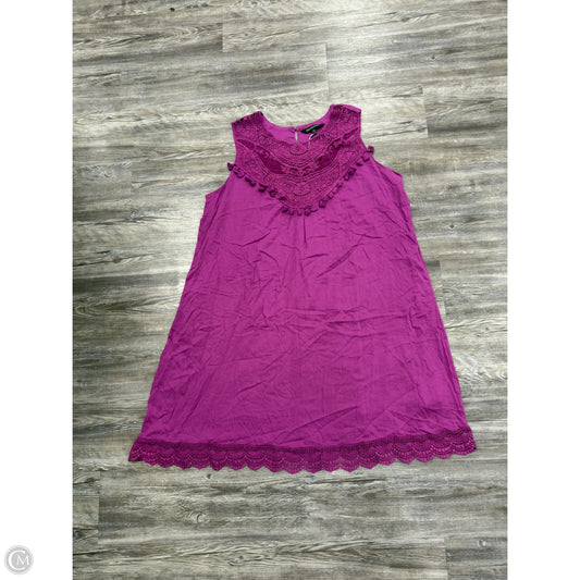 Dress Casual Midi By Davi & Dani In Purple, Size: 3x