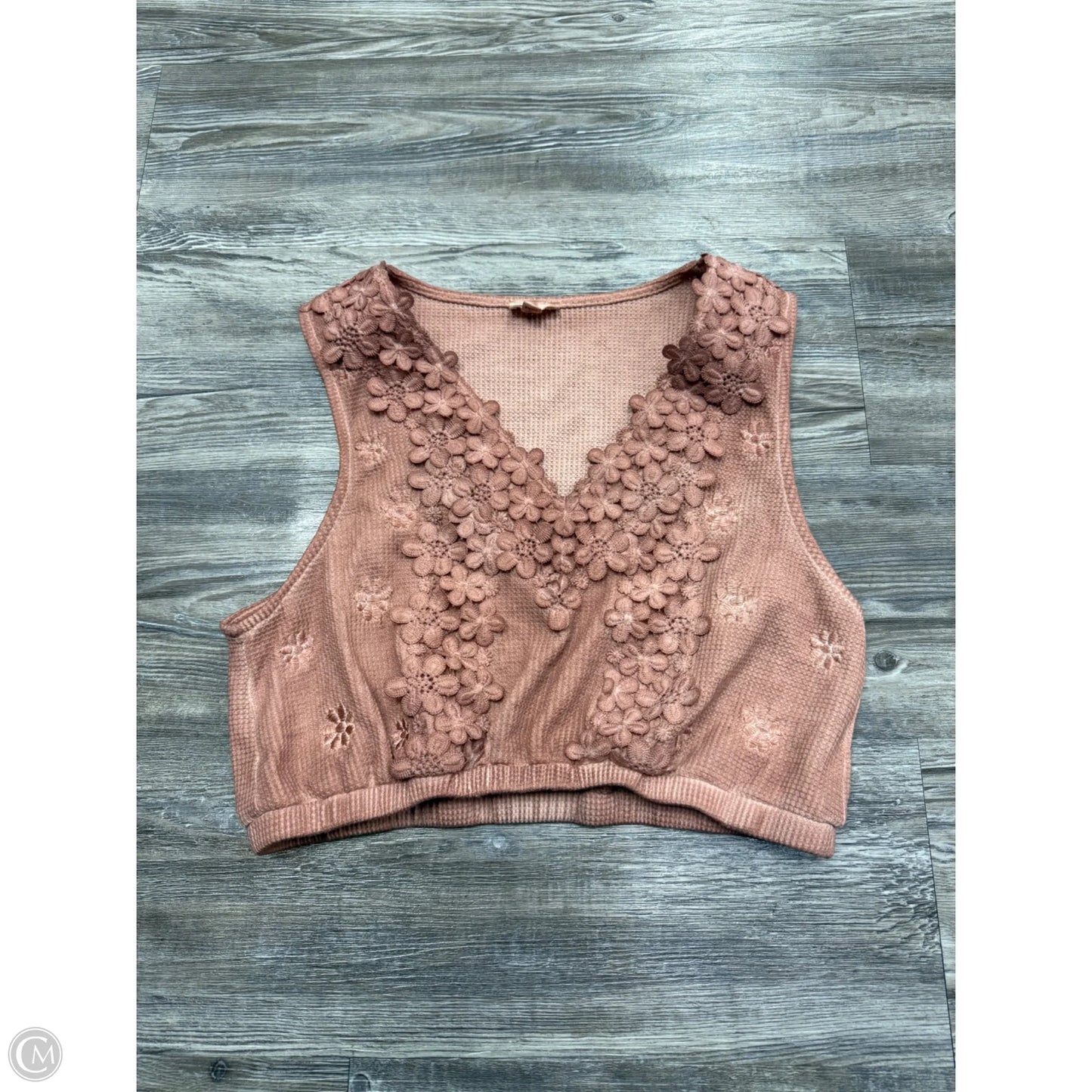 Top Sleeveless By Pol In Pink, Size: L