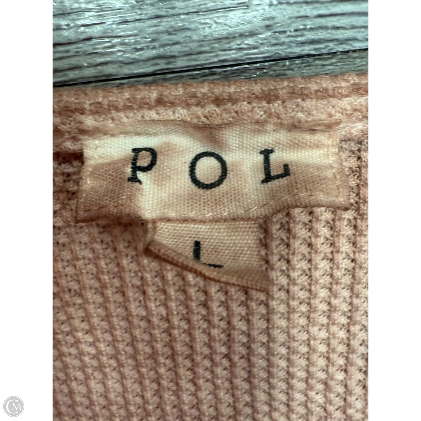 Top Sleeveless By Pol In Pink, Size: L