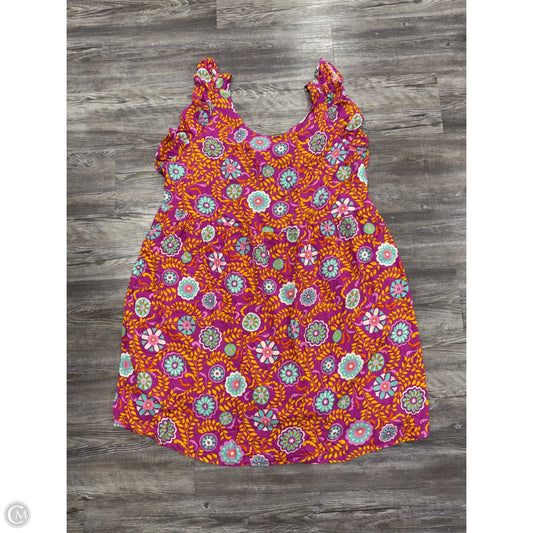 Dress Casual Short By Emily Wonder In Floral Print, Size: 2x