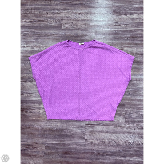 Top Short Sleeve By Blumin In Purple, Size: 3x
