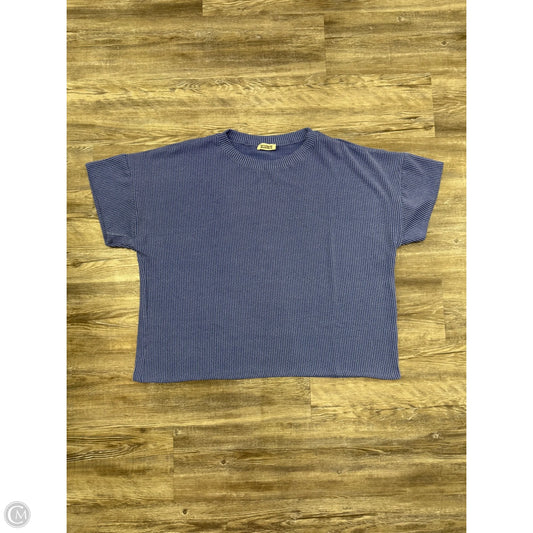 Top Short Sleeve By Blumin In Blue, Size: 3x