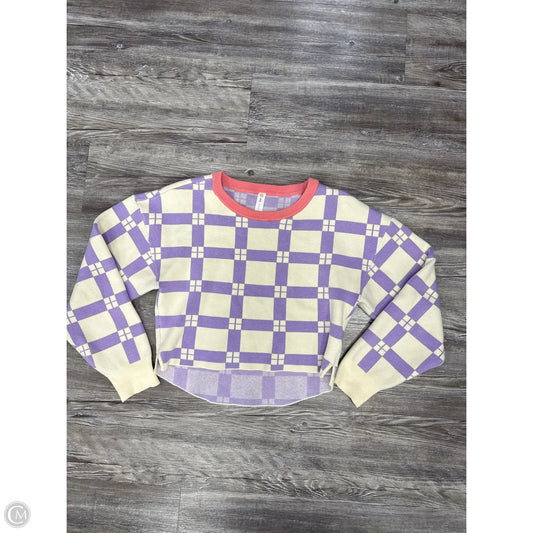 Sweater By Daily Practice By Anthropologie In Purple & White, Size: Xs
