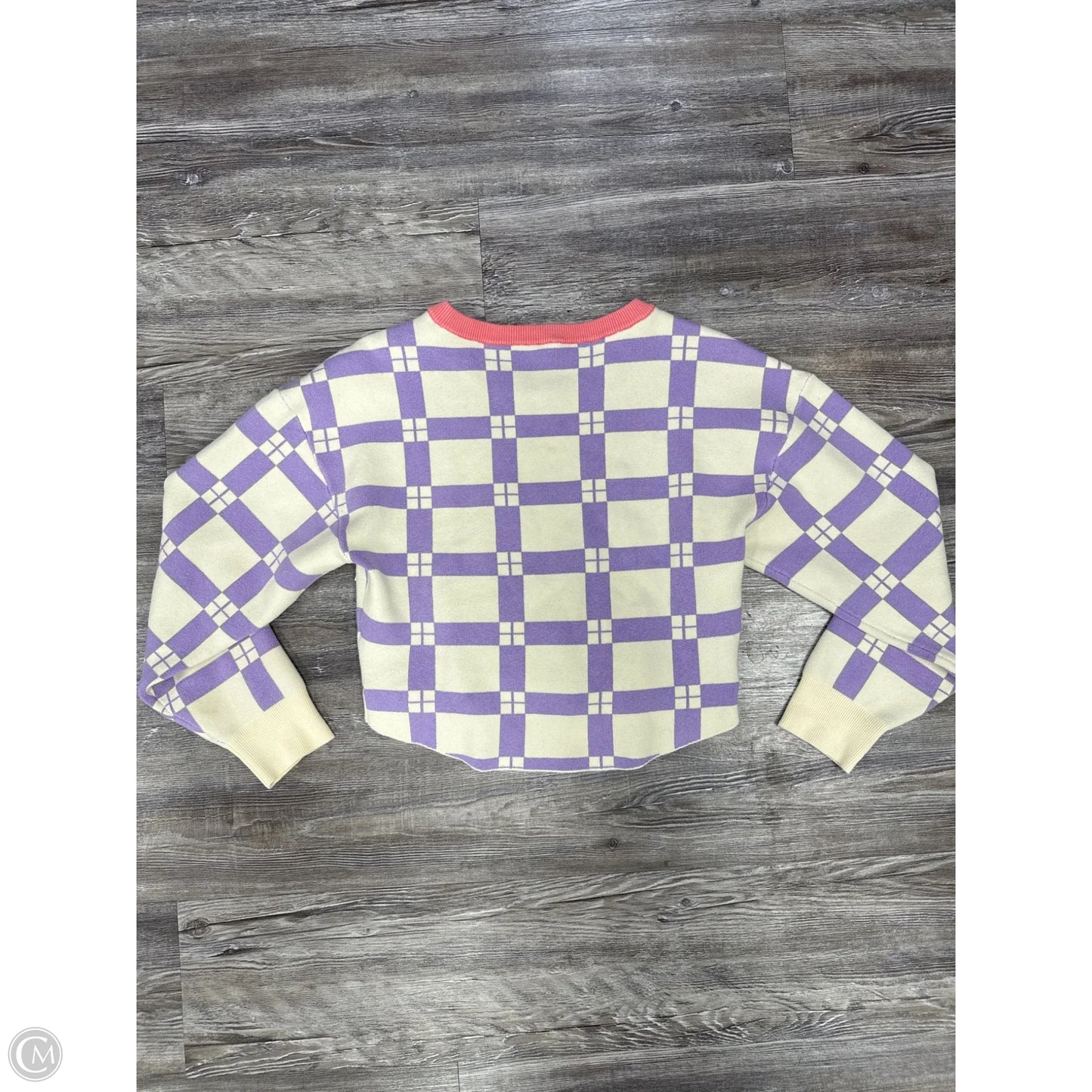 Sweater By Daily Practice By Anthropologie In Purple & White, Size: Xs