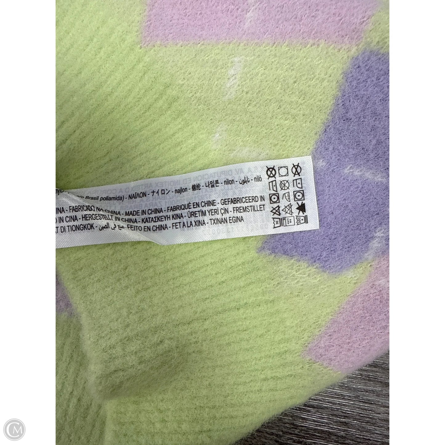 Sweater Short Sleeve By Zara In Green & Purple, Size: S