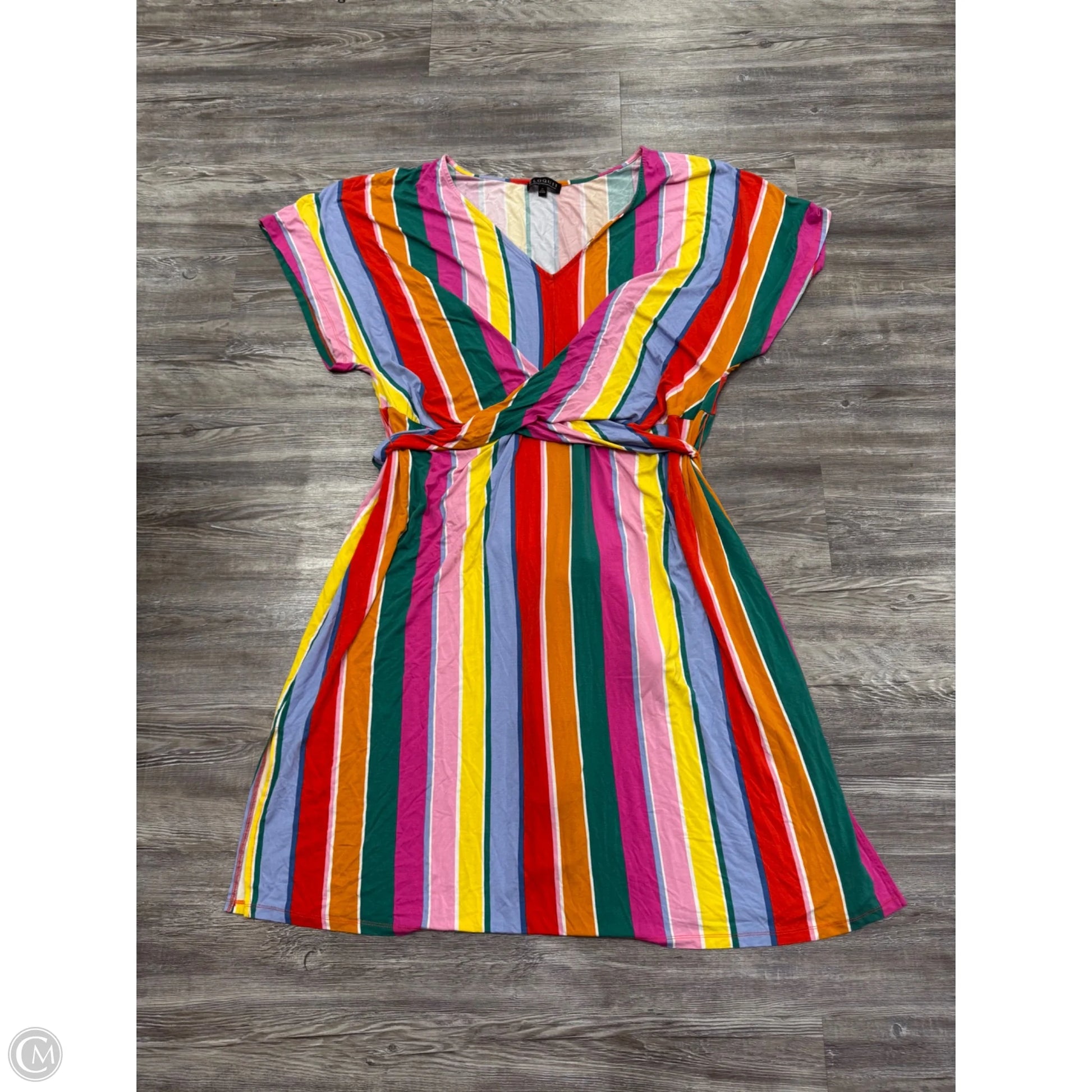 eloquii casual dresses ELOQUII Women's Plus Size Cross Front Flutter Sleeve Dress