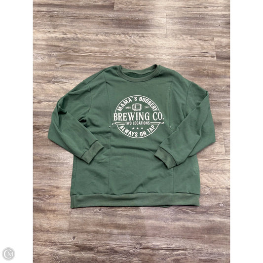 Sweatshirt Collar By Mamas Boobery In Green, Size: Xl