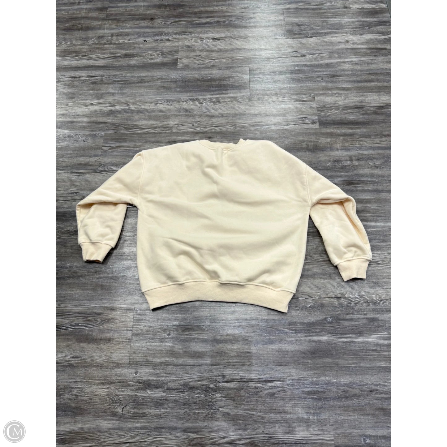 Sweatshirt Collar By Homebody In Green & Tan, Size: L