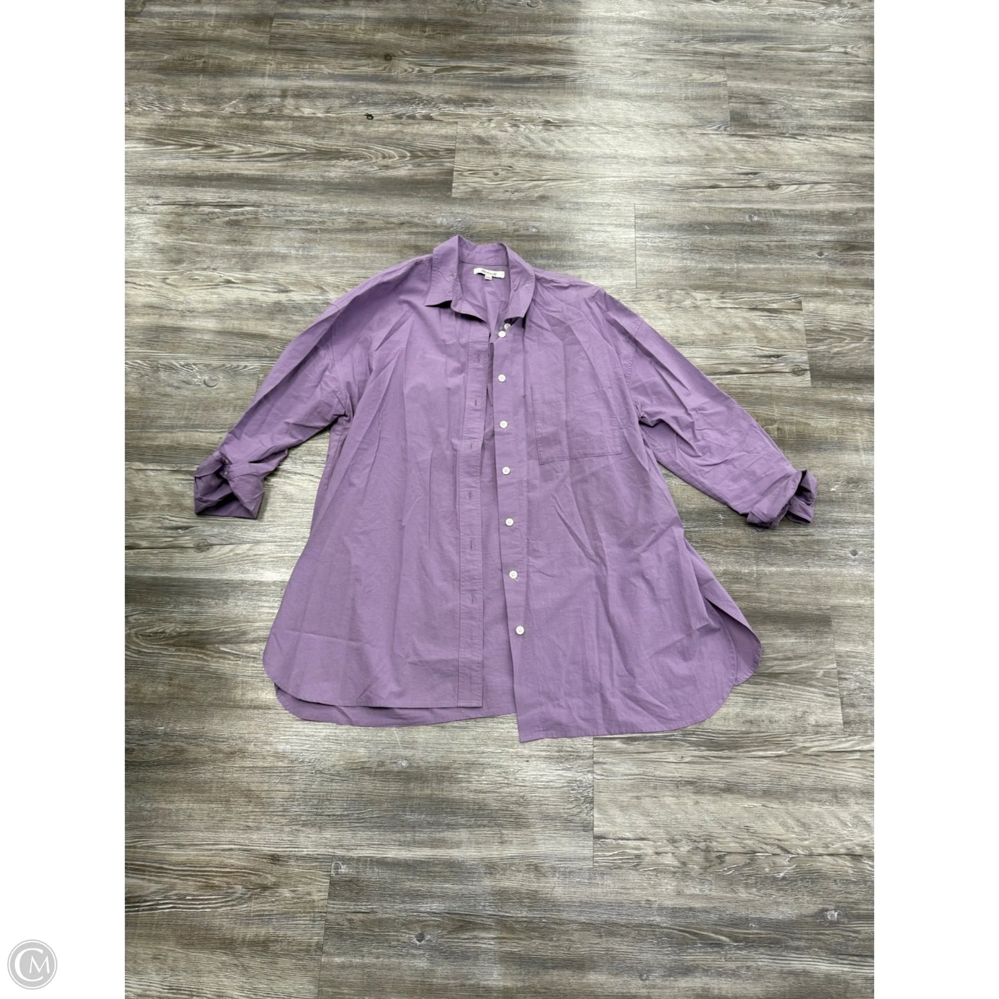Top Long Sleeve By Madewell In Purple, Size: S