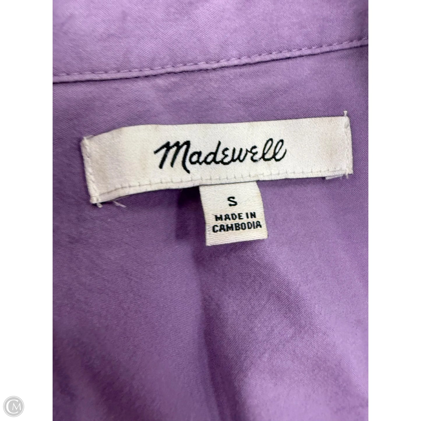 Top Long Sleeve By Madewell In Purple, Size: S