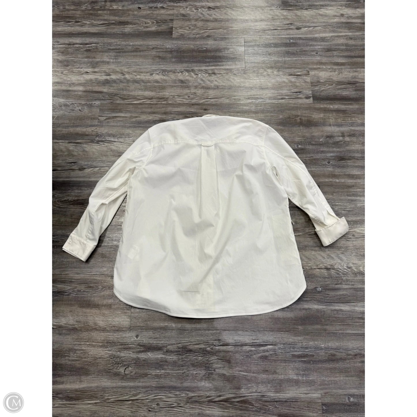Top Long Sleeve By Athleta In White, Size: M