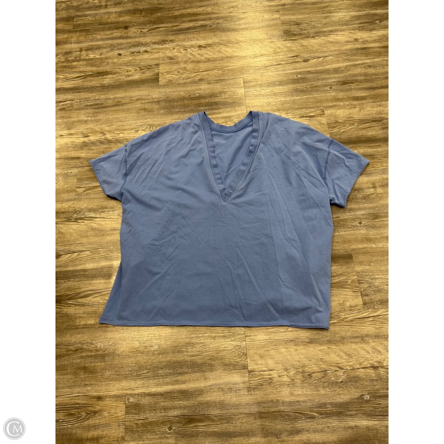Athletic Top Short Sleeve By Free People In Blue, Size: M