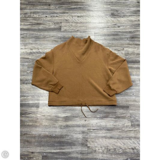 Athletic Sweatshirt Collar By Varley In Tan, Size: M