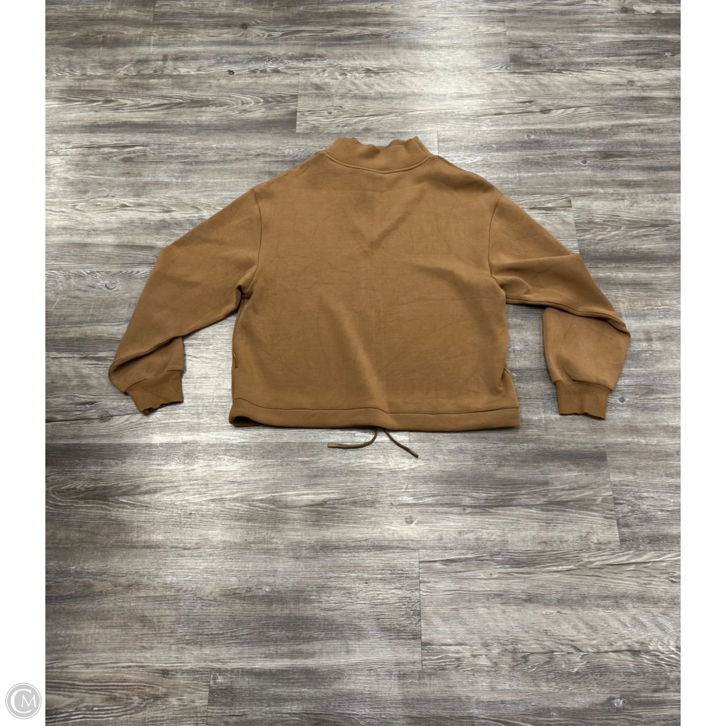 Athletic Sweatshirt Collar By Varley In Tan, Size: M