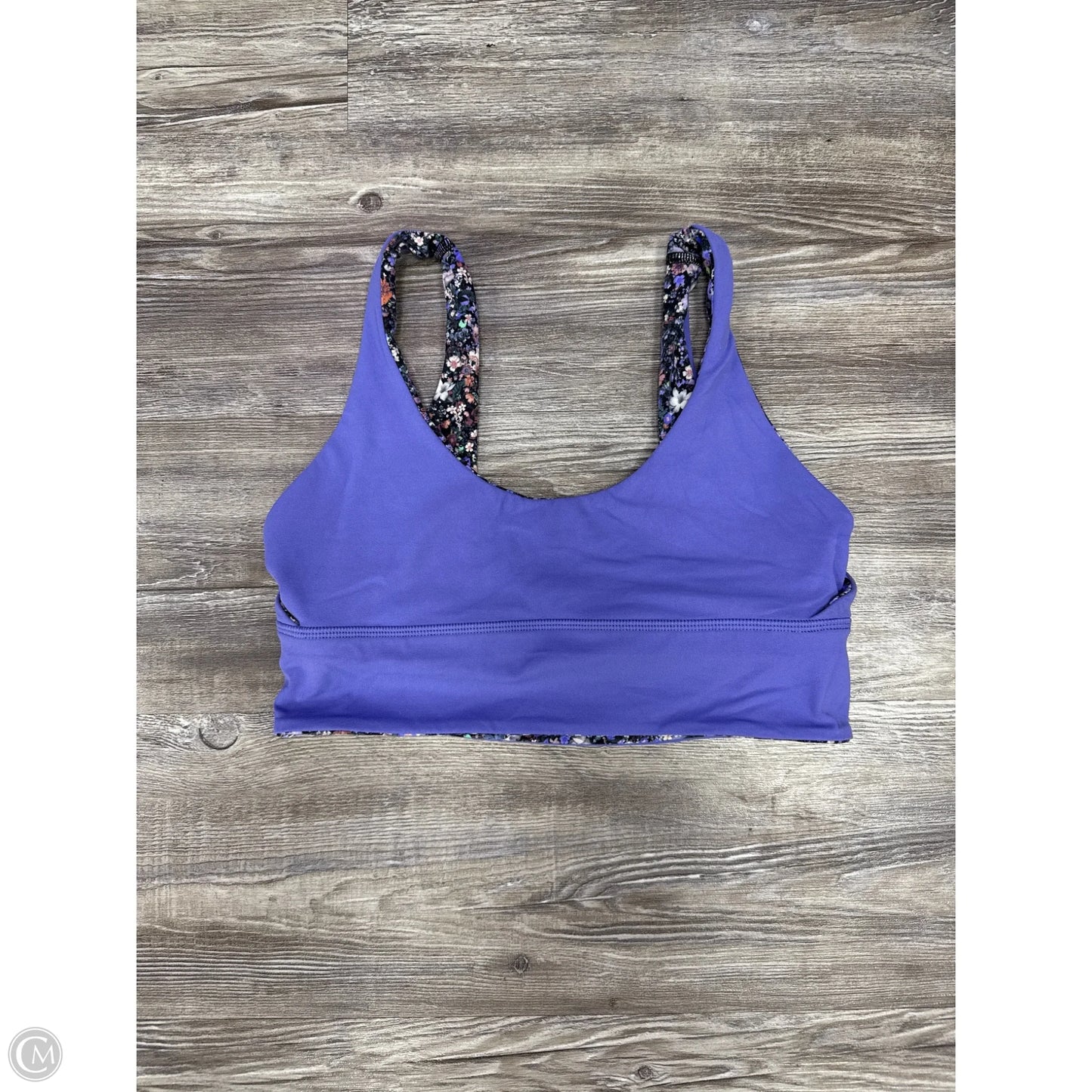 Athletic Bra By Lululemon In Floral Print, Size: 8
