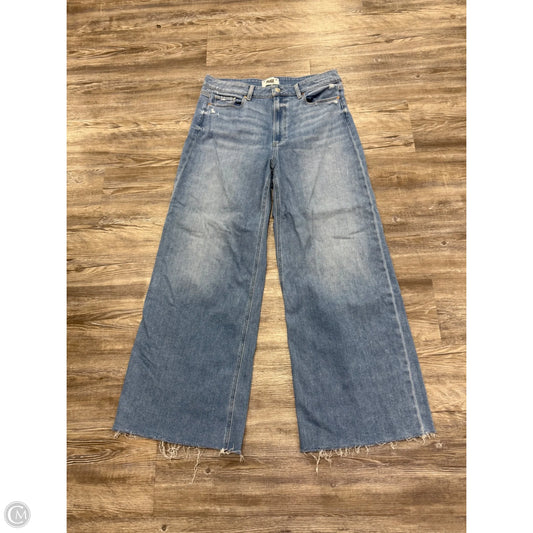 Jeans Straight By Paige In Blue Denim, Size: 12