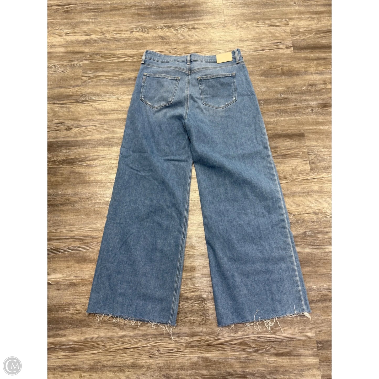 Jeans Straight By Paige In Blue Denim, Size: 12