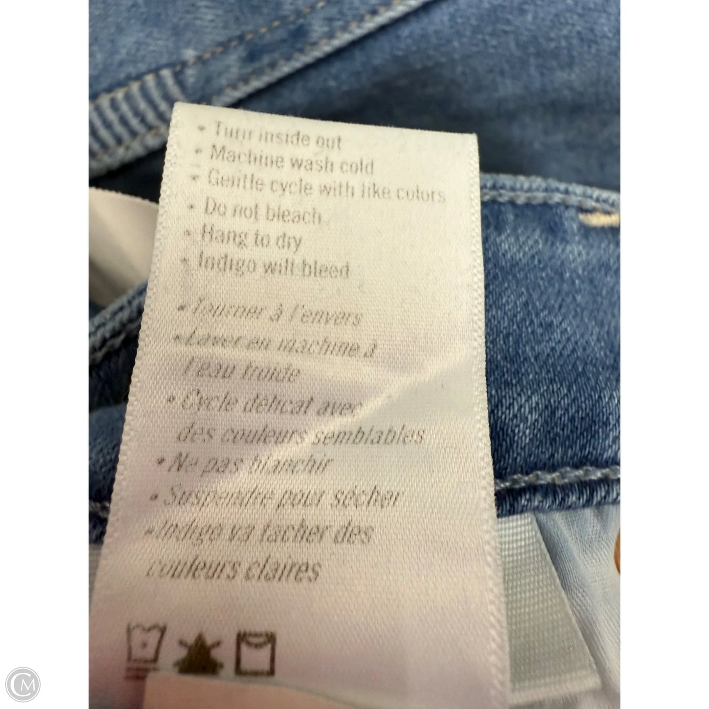Jeans Straight By Paige In Blue Denim, Size: 12