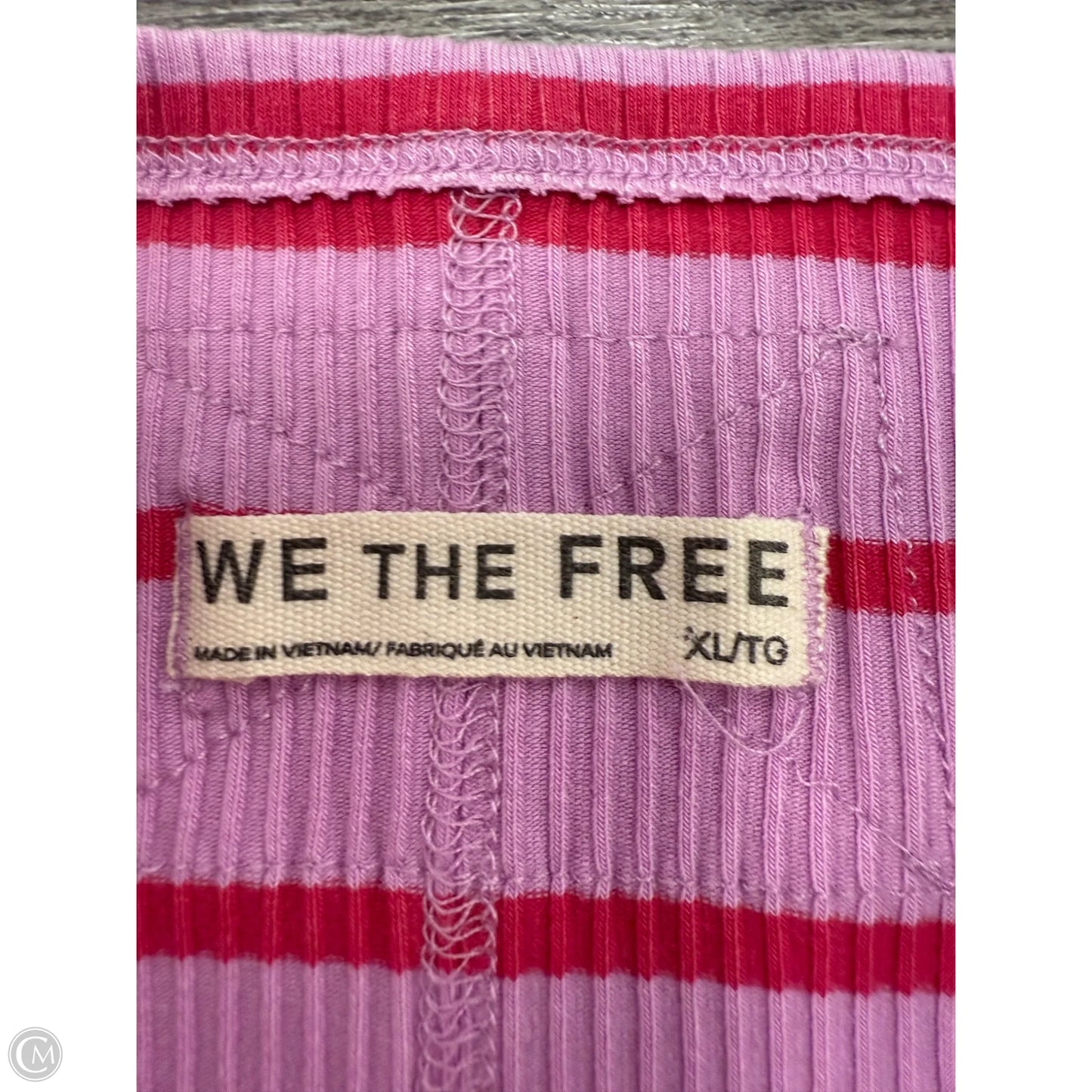 Top Sleeveless By Free People In Striped Pattern, Size: Xl