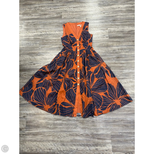 Dress Casual Maxi By Hutch In Blue & Orange, Size: 2